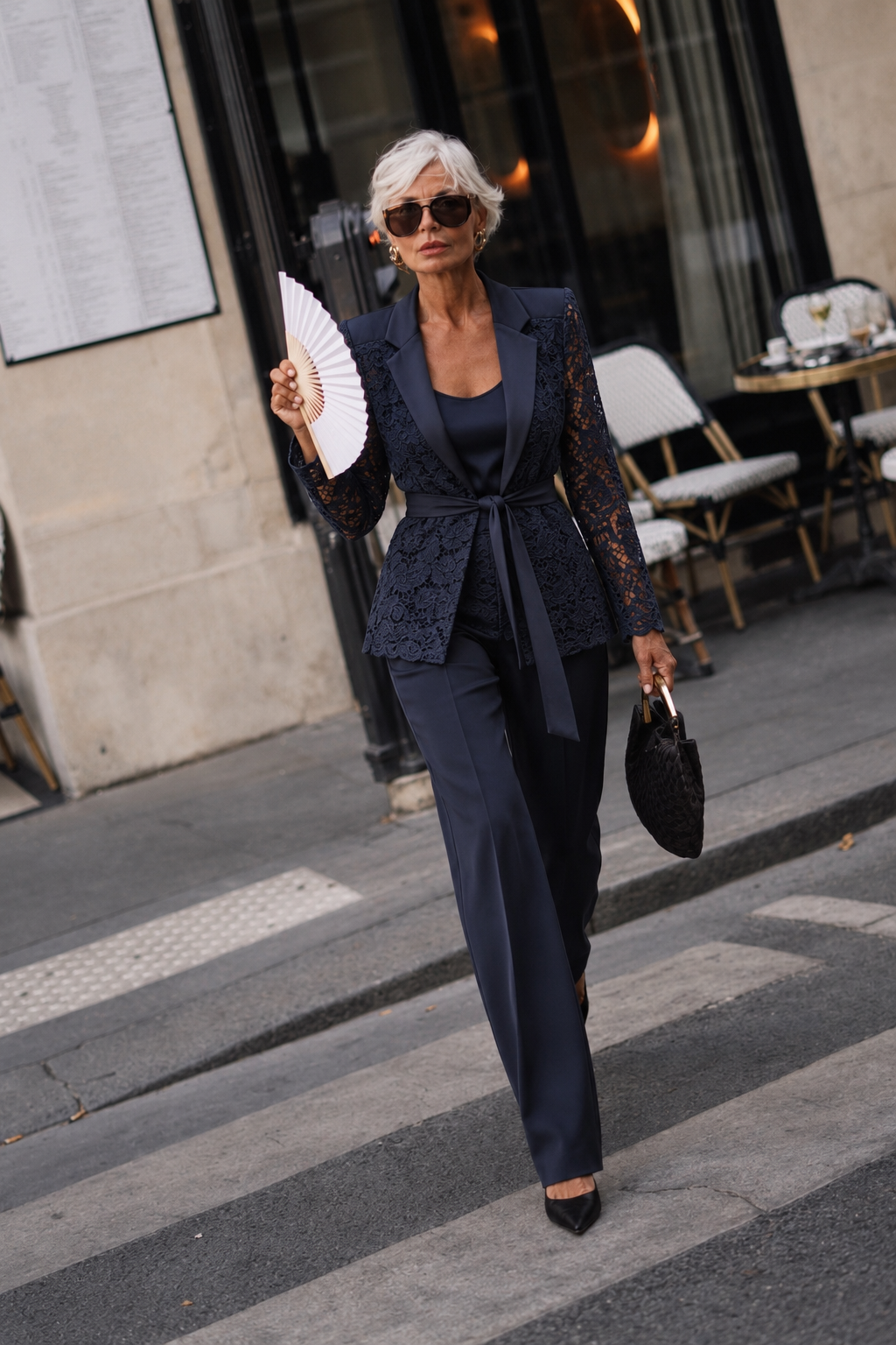 Tailleur Pizzo Blue