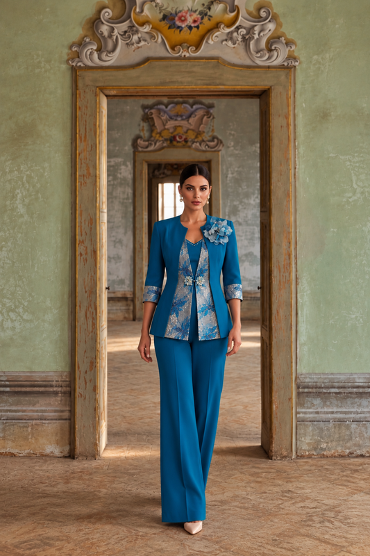 Tailleur Cerimonia Azzurra Elegance